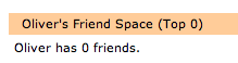 Oliver has 0 friends.